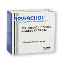 kapsules - ROWACHOL, 17mg+5mg+2mg+6mg+32mg+5mg, skrandyje neirios minkštosios kapsulės, N100 - 1 nuotrauka