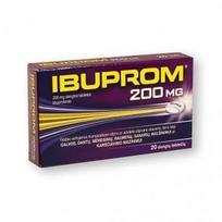 tabletes - IBUPROM, 200mg, dengtos tabletės, N20 - 1 nuotrauka