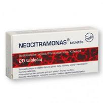 tabletes - NEOCITRAMONAS, 240mg+200mg+30mg, Tabletės, N20 - 2 nuotrauka