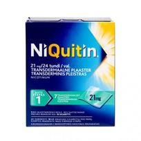 rukymas - NIQUITIN, 21 mg / 24 val., transderminis pleistras, N7 - 1 nuotrauka