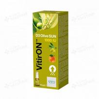 vitaminas d - VITIRON™ D3 OLIVE  SUN 1000 IU, apelsinų skonio, 10 ml - 1 nuotrauka