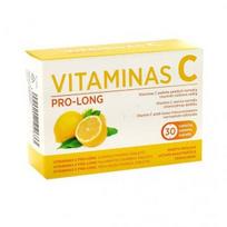 maisto papildas vitaminas c - VITAMINAS C PRO-LONG, 30 tablečių - 1 nuotrauka