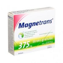 MAGNETRANS DIRECT 375 MG burnoje tirpstančios granulės, citrinų ir greipfrutų skonio, 20 vnt., 40 g
