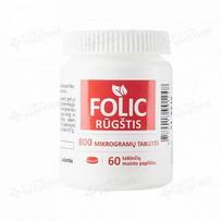 LONGVIT folio rūgštis, 60 tablečių