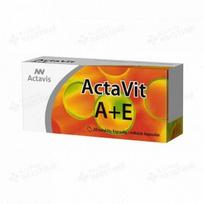 ACTAVIT A+E, 20 minkštų kapsulių