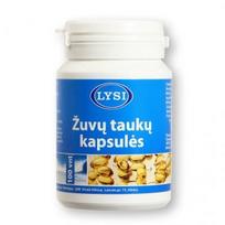 LYSI natūralūs žuvų taukai, 100 minkštų kapsulių