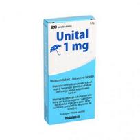 papildai miegui - UNITAL 1 MG, 20 plėvele dengtų tablečių - 2 nuotrauka