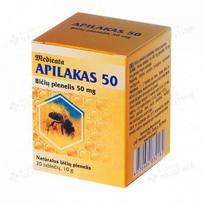 APILAKAS 50 bičių pienelis, 20 tablečių