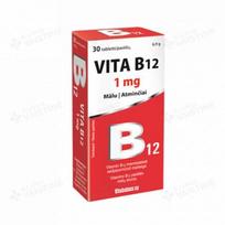 vita b12 - VITA B12, mėtų skonio, 30 pastilių - 2 nuotrauka