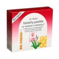 DR. THEISS gysločių pastilės su medumi, 50 g