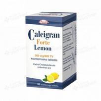 CALCIGRAN FORTE LEMON, 500mg/800TV, kramtomosios tabletės, N60