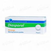Pirkti MAGNESIUM DIASPORAL ORANGE, 98,6 mg, 50 kietųjų tablečių, kietosios pastilės, N50 - Photo 1