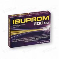 IBUPROM, 200mg, dengtos tabletės, N10