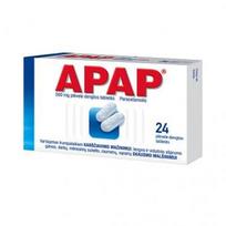APAP, 500mg, plėvele dengtos tabletės, N24