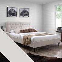 Home4you Emilia Bed Beige + Harmony Delux 160x200