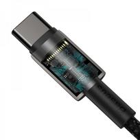 usb type c to usb 2.0 - Baseus Tungsten Gold Type-C to Type-C 100W, 1m Black - 6 nuotrauka