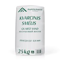 Kvarcinis smėlis apdailos darbams, 25 kg