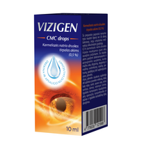 VIZIGEN akių lašai CMC, 0,5%, 10 ml