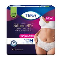 TENA SILHOUETTE WHITE PLUS, sauskelnės-kelnaitės, M dydis, 12vnt.