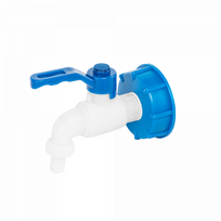 mauzeri - Bradas kranelio rinkinys IBC S60x6 su čiaupu -1/2" x 1/2", Plienas / PP - 1 nuotrauka