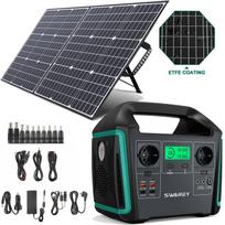 SWAREY S1000 1000W elektros generatorius su 1500W piku ir 100W saulės kolektoriumi, 725Wh baterija