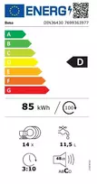 imontuojama indaplove 60 cm beko - Beko DIN36430 - 3 nuotrauka