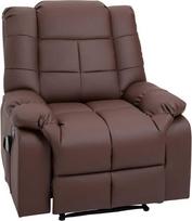 foteliai - HOMCOM Elektrinis masažinis reglaineris, rudas (Brown), 94 cm x 99 cm x 99 cm - 1 nuotrauka