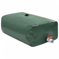 vidaXL Sulankstoma vandens talpa su čiaupu, 1000 l, Žalia (Green)