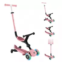 globber active paspirtukas - GLOBBER Go Up Active Lights 360, pastelinis rožinis (Light Pink) - 3 nuotrauka