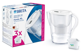 Vandens filtravimo indas BRITA Marella XL, 3.5 l, Skaidri/Balta (Clear/White)