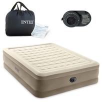 pripuciamas ciuzinys - Intex Pripučiamas čiužinys-lova Ultra Plush Queen su pompa, 152 x 203 x 46 cm - 1 nuotrauka