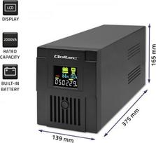 power supply 24v - QOLTEC 53771 UPS 2000VA 1200W LCD - 2 nuotrauka