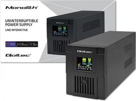 power supply 24v - QOLTEC 53771 UPS 2000VA 1200W LCD - 4 nuotrauka