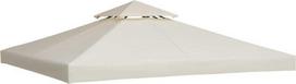 metalines pavesines - Outsunny Pakaitinis metalinės pavėsinės stogas 3x3 m, kreminė balta (Cream White) - 2 nuotrauka