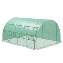 siltnamis 2 3 - Outsunny polietileninis šiltnamis 3,97x3x2 m, žalias (Green) - 1 nuotrauka