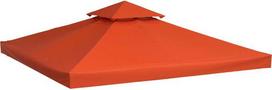 metalines pavesines - Outsunny Pakaitinis stogas metalinei pavėsinei, 3x3 m, rūdžių raudona (Rust Red) - 1 nuotrauka