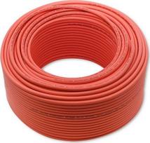elektrosokas - Qoltec 53852 Fotovoltinis saulės kabelis 6mm² 100m Raudonas (Red) - 1 nuotrauka