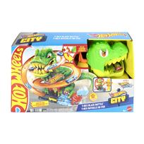 automobiliai - Mattel Hot Wheels rinkinys T-Rex Gaisrinėje (JBM73) - 1 nuotrauka