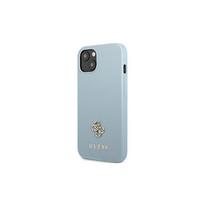 dekliukas iphone 13 mini - Guess "Saffiano 4G Small Metal Logo iPhone 13 mini" Blue - 1 nuotrauka