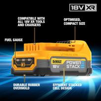 7 ah akumuliatorius - DeWalt PowerStack DCBP034, 1,7 Ah, 18V - 5 nuotrauka