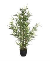 augalai medis - Dirbtinis augalas vazone, bambukas Atmosphera, žalia (Green), 90 cm - 2 nuotrauka
