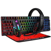 rinkinys klaviaturos - Extralink TF800 4in1 žaidimų rinkinys su LED apšvietimu, Juodas (Black) - 3 nuotrauka