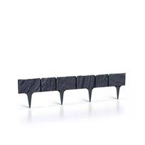 tvorele - Dekoratyvinė sodo tvorelė Prosperplast GARDEN STONE, antracito (Anthracite) - 1 nuotrauka