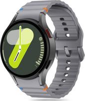 galaxy watch 7 - Tech-Protect Silicone Sport dirželis Samsung Galaxy Watch 4/5/5 Pro/6/7/FE, pilkas (Gray) - 2 nuotrauka