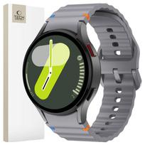 galaxy watch 7 - Tech-Protect Silicone Sport dirželis Samsung Galaxy Watch 4/5/5 Pro/6/7/FE, pilkas (Gray) - 3 nuotrauka