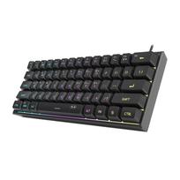 rgb klaviatura - MageGee TS91 laidinė,  Juoda (Black) RGB, US - 1 nuotrauka