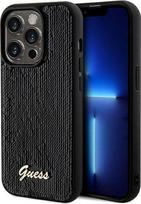 iphone 14 pro case apple - Guess "Sequin Script Logo Case iPhone 14 Pro" Black - 1 nuotrauka