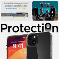 kortu deklas - Spigen "Liquid Crystal iPhone 15 Plus" Crystal Clear - 11 nuotrauka