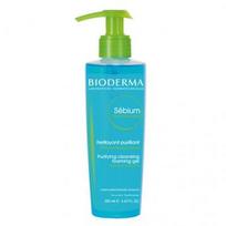 putos - BIODERMA švelnus riebios ir mišrios odos gelinis prausiklis SEBIUM GEL MOUSSANT, 200 ml - 1 nuotrauka