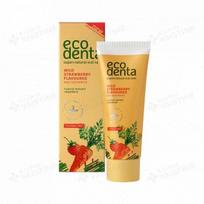ECODENTA žemuogių kvapo dantų pasta vaikams, 75 ml